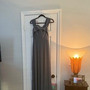 SORELLA VITA Elegant Charcoal Maxi Dress